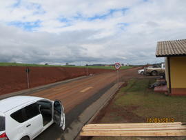 Construção das vias de acesso ao Campus Chapecó