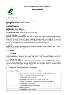 Geometria Analítica