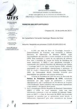 Memorando sobre o Sistema Eletrônico de Editoração de Revistas