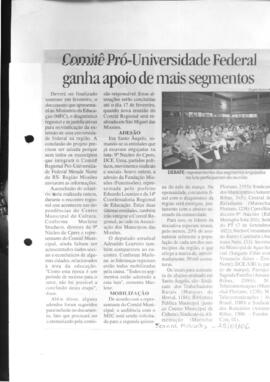 Dossiê do CPERS/Sindicato sobre o movimento Pró-Universidade Federal com correspondências e recor...