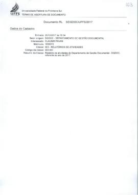 Relatório de Atividades do Departamento de Gestão Documental