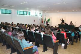 Visita dos alunos da Escola Jardim do Lago