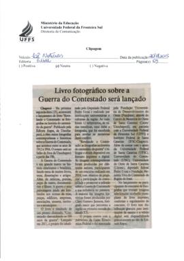 Livro fotográfico sobre a Guerra do Contestado será lançado