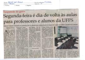 Retorno às aulas da UFFS após período de greve