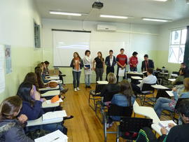 Recepção aos calouros do Campus Chapecó