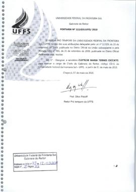 Portaria 113-GR-2010