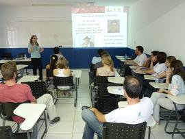 Palestra sobre doação de sangue