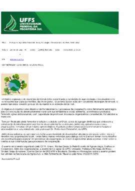 Entidades organizam Seminário de Agroecologia e Desenvolvimento Rural Sustentável