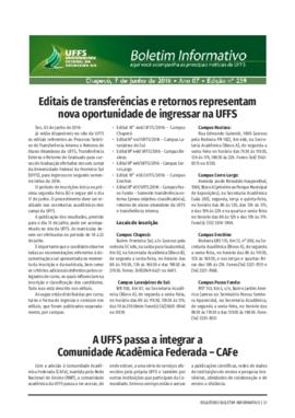 Boletim Informativo 259