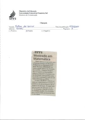 Mestrado em Matemática