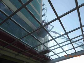 Revestimento metálico do Bloco A do Campus Erechim