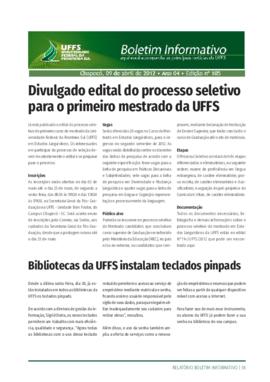 Boletim Informativo 105