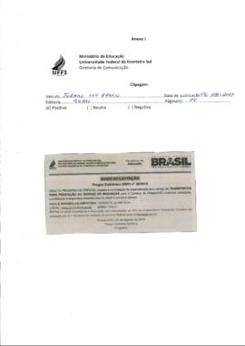 Aviso de Licitação