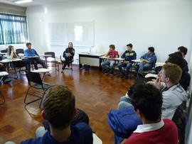 Reunião de estudantes com o Setor de Assuntos Estudantis