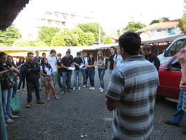 Aula do Curso de Agronomia na Feira