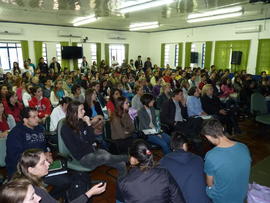 Recepção aos calouros do Campus Chapecó