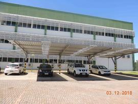 Construção das garagens para veículos oficiais