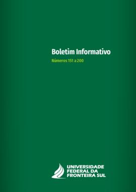 Apresentação dos boletins informativos 151 a 200