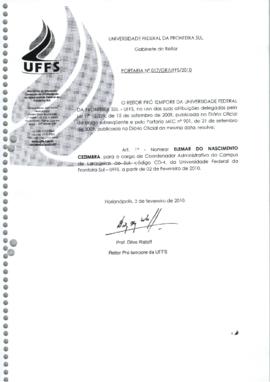Portaria 017-GR-2010