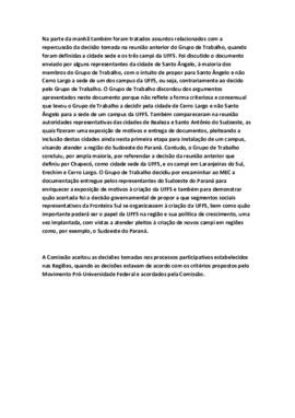 Relato da Coordenação do Movimento Pró-Universidade 03