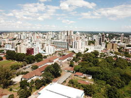 Vista aérea do Campus Passo Fundo