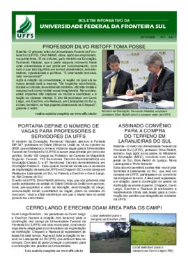 Boletim Informativo 1