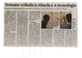 Semana voltada a ciência e a tecnologia