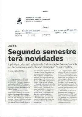 Segundo semestre terá novidades