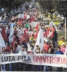 Manifestações e audiências do Movimento Pró-Universidade Pública e Popular