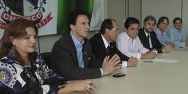 Solenidades com a equipe diretiva da UFFS