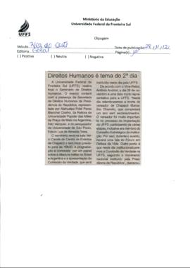 Seminário de Direitos Humanos é realizado na UFFS