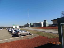 Execução de rotas acessíveis entre os blocos e estacionamento – Campus Chapecó