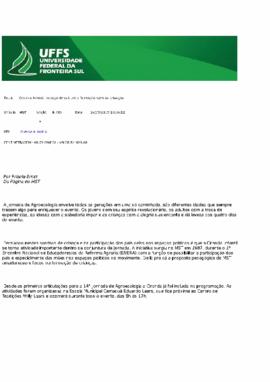 Ciranda Infantil espaço de cultura e formação para as crianças