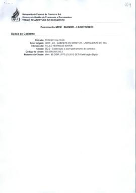 Memorando indicando servidor para atuar como fiscal de contrato - GDIR-LS