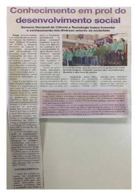 Conhecimento em prol do desenvolvimento social