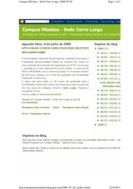 UFFS usará o ENEM como processo seletivo