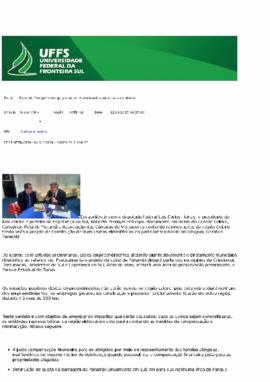 Roberto Prediger entrega pauta de reivindicações ao deputado Heinze