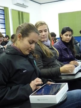 Treinamento de uso de Tablets