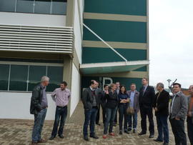 Visita de vereadores às obras do Campus Chapecó