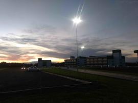 Execução de rotas acessíveis entre os blocos e estacionamento – Campus Chapecó