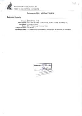 DOD para aquisição de materiais padronizados de tecnologia da informação