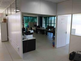 Construção das divisórias na Biblioteca – Campus Chapecó