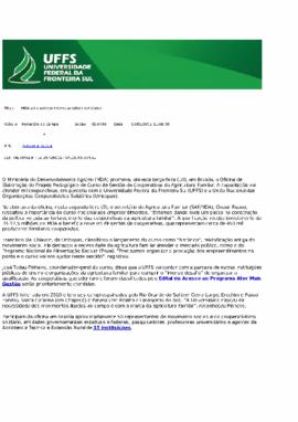 MDA vai qualificar mil cooperativas familiares