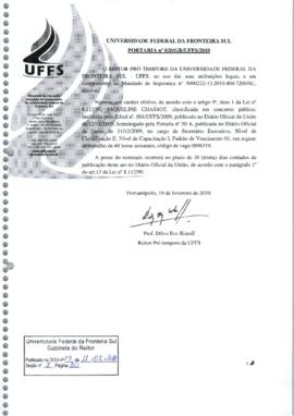 Portaria 020-GR-2010