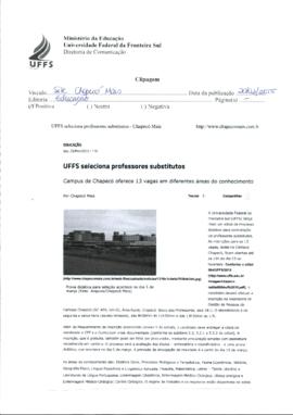 UFFS seleciona professores substitutos