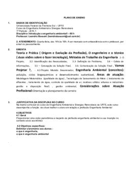 Introdução à Engenharia Ambiental