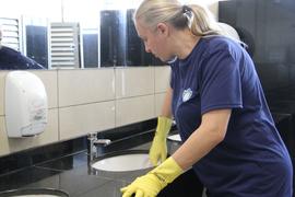 Limpeza das instalações do Campus Chapecó