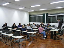 Primeiro dia de aula no campus definitivo