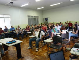 Assembleia de professores em greve