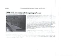 UFFS abre processo seletivo para professor